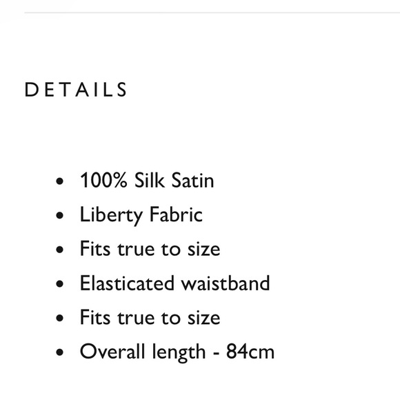 Really Wild London Satin Midi Slip Silk Skirt - Picture 3 of 3